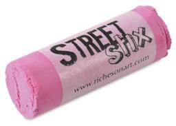 Richeson Street Stix Pavement Pastels - Closeup of Pale Red Pastel at angle
