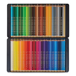 Koh-I-Noor Polycolor Dry Color Drawing Pencils, Set of 72. Inside of package.
