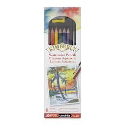 Kimberly Watercolor Pencils and Sets - front of package of 6 pc Primary Colors shown