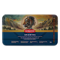Derwent Drawing Pencils - Set of 72 front of packaging