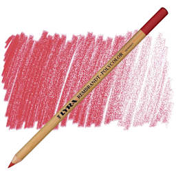 Lyra Rembrandt Polycolor Premium Oil-Based Colored Pencil - Pale Geranium Lake pencil and swatch