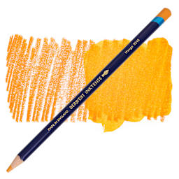 Derwent Inktense Pencil - Mango, swatch and pencil