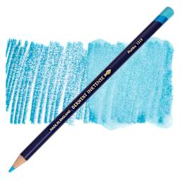 Derwent Inktense Pencil - Malibu, swatch and pencil