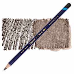 Derwent Inktense Pencil - Burnt Umber, swatch and pencil