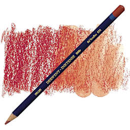 Derwent Inktense Pencil - Mid Vermilion pencil and swatch