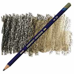 Derwent Inktense Pencil - Oak pencil and swatch
