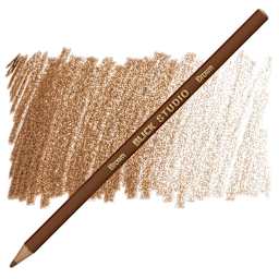 Blick Studio Artists' Colored Pencil - Brown pencil and swatch