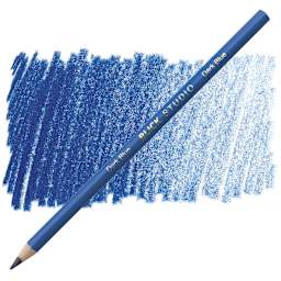 Blick Studio Artists' Colored Pencil - Dark Blue pencil and swatch