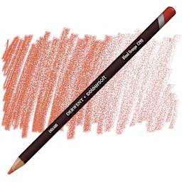 Derwent Coloursoft Pencil - Blood Orange pencil and swatch