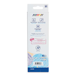 Prang Colored Pencils - Assorted Colors, Set of 8, back of packaging