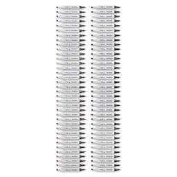 Copic Classic Marker - Set A Broad Range, Set of 72 (set contents with caps off)