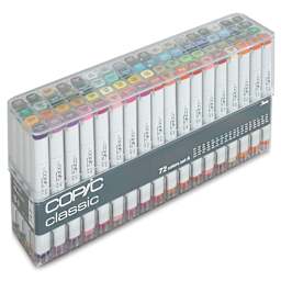 Copic Classic Marker - Set of 72, Set A Broad Range