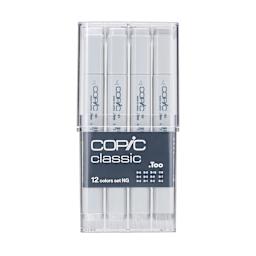 Copic Classic Marker - Set of 12, Neutral Gray