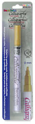 Calligraphy Paint Marker - Gold Marker shown in Blister package