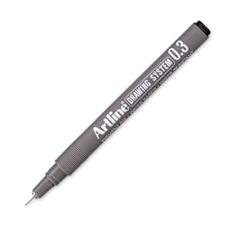 Artline Drawing Pen - 0.3 mm Tip, Black