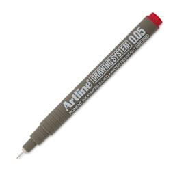 Artline Drawing Pen - Red, 0.05 mm Tip