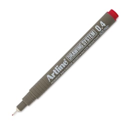 Artline Drawing Pen - Red, 0.4 mm Tip