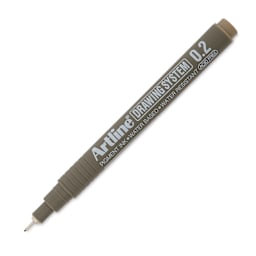 Artline Drawing Pen - Pale Brown, 0.2 mm Tip
