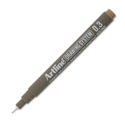 Artline Drawing Pen - Pale Brown, 0.3 mm Tip