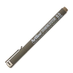 Artline Drawing Pen - Pale Brown, 0.5 mm Tip, capped