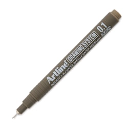 Artline Drawing Pen - Pale Brown, 0.1 mm Tip