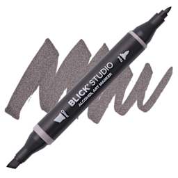 Blick Studio Alcohol Art Marker - 059 Warm Gray 70%, swatch and marker