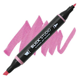 Blick Studio Alcohol Art Marker - 118 Bubblegum Pink, swatch and marker