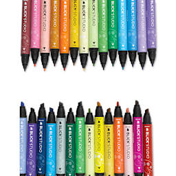 Blick Studio Markers (rainbow of colors showing both tips)