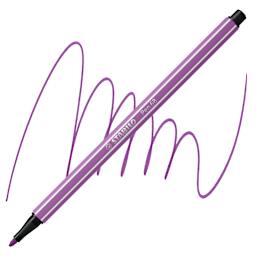 Stabilo Pen 68 - Plum pen and swatch