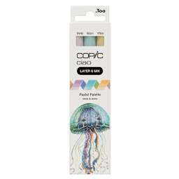 Copic Ciao Double Ended Markers - Layer & Mix Set of 3, Pastel Palette