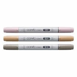 Copic Ciao Double Ended Markers - Layer & Mix Set of 3, Pet Palette, contents