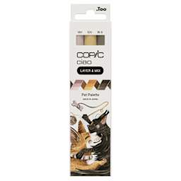 Copic Ciao Double Ended Markers - Layer & Mix Set of 3, Pet Palette