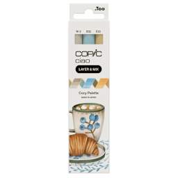 Copic Ciao Double Ended Markers - Layer & Mix Set of 3, Cozy Palette