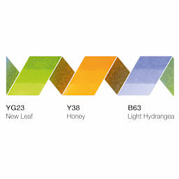 Copic Ciao Double Ended Markers - Layer & Mix Set of 3, Botanic Palette, color swatches