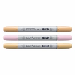 Copic Ciao Double Ended Markers - Layer & Mix Set of 3, Sunset Palette, contents