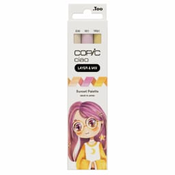 Copic Ciao Double Ended Markers - Layer & Mix Set of 3, Sunset Palette
