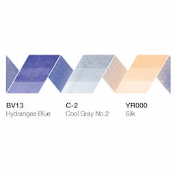 Copic Ciao Double Ended Markers - Layer & Mix Set of 3, Serene Palette, color swatches