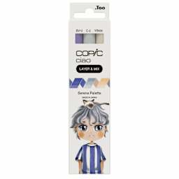 Copic Ciao Double Ended Markers - Layer & Mix Set of 3, Serene Palette