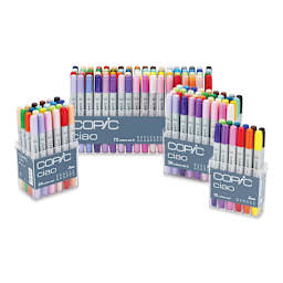 Copic Ciao Double Ended Marker Sets in 12, 24, 36, and 72. 
