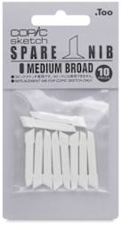 Copic Sketch and Ciao Replacement Nibs, Set of 10 - Medium Broad 