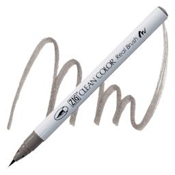 Kuretake Zig Clean Color Real Brush Pen - Warm Gray 4 pen and swatch