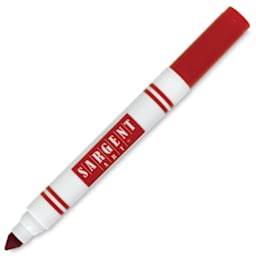 Sargent Art Classic Markers - Single Broad Tip Red Marker shown at angle