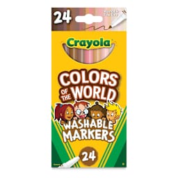 Crayola Colors of the World Washable Fine Line Markers - Set of 24