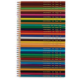 Pentel Arts Color Pencil Sets - 36 pencils shown stacked horizontally