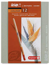 Bruynzeel Design Colored Pencil Sets - Front of package of 12 pc set