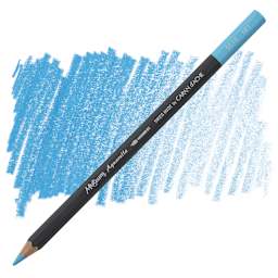 Caran D'Ache Museum Aquarelle Pencil - Light Blue pencil and swatch