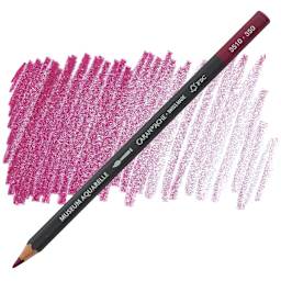 Caran D'Ache Museum Aquarelle Pencil - Purplish Red pencil and swatch