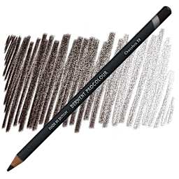 Derwent ProColour Colored Pencil - Chocolate pencil and swatch