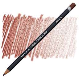Derwent ProColour Colored Pencil - Nutmeg pencil and swatch