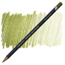 Derwent ProColour Colored Pencil - Olive Green pencil and swatch